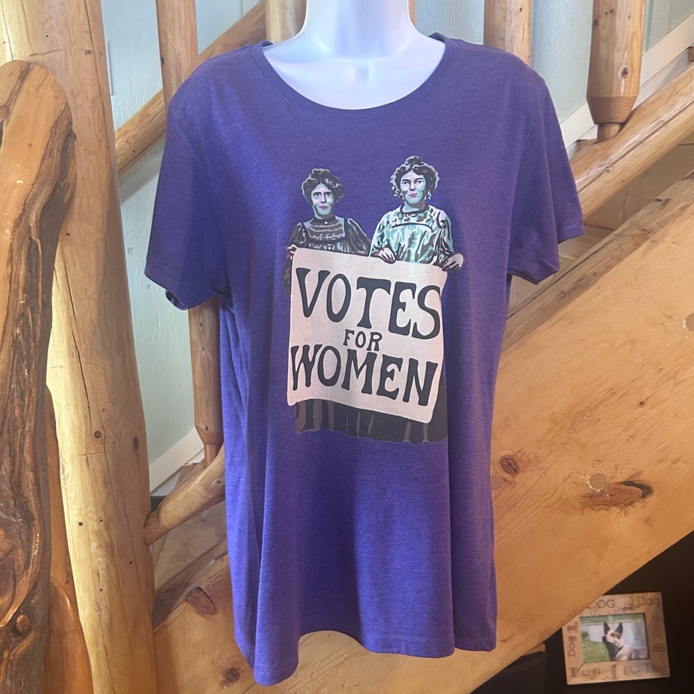 Votes for Women Feminism Sufferagette Graphic Tee - 2XL